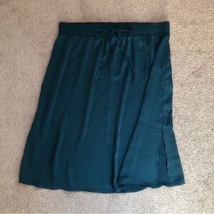 Target A New Day emerald green blue satin skirt size XXL